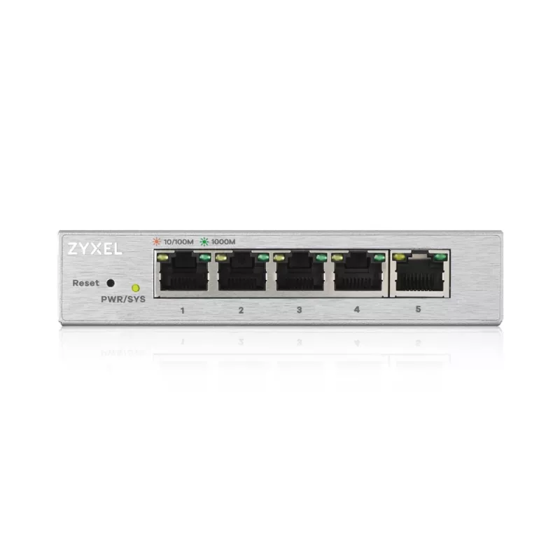Zyxel GS1200-5 managed Gigabit Ethernet (10/100/1000) zilver