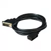 Club 3D CAC-1211 DVI-D naar HDMI 1.4-kabel, Dual Link, M/F, 2 m, zwart