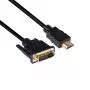 Club 3D CAC-1210 DVI-D-naar-HDMI 1.4-kabel, Dual Link, bidirectioneel, 4K, M/M, 2 m, zwart