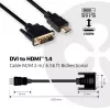 Club 3D CAC-1210 DVI-D-naar-HDMI 1.4-kabel, Dual Link, bidirectioneel, 4K, M/M, 2 m, zwart