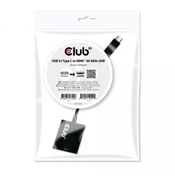USB 3.1 Type-C naar HDMI 2.0 UHD 4K 60Hz actieve adapter CLUB3D CAC-2504