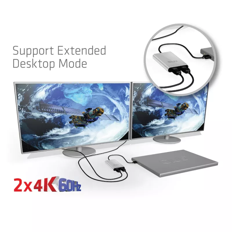 Adapter CLUB3D Thunderbolt 3 naar dual HDMI 2.0