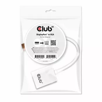 Actieve adapter DisplayPort naar VGA CLUB3D CAC-2003