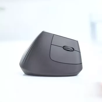 Ergonomische draadloze muis Logitech MX Vertical, MX Vertical, 4000 DPI, RF draadloos + Bluetooth, rechtshandig, grafiet, kantoorgebruik