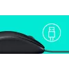 Muis Logitech B110 Silent bedraad USB zwart
