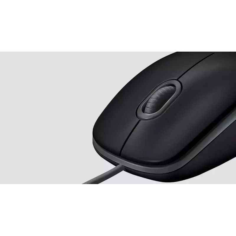 Muis Logitech B110 Silent bedraad USB zwart