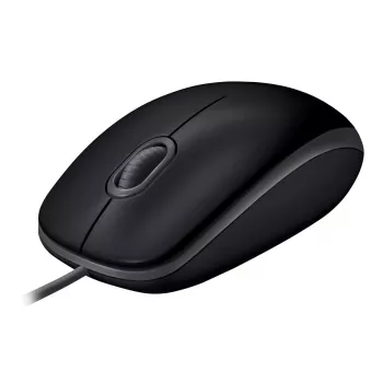 Muis Logitech B110 Silent bedraad USB zwart