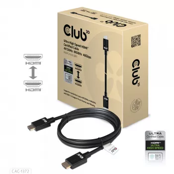 CLUB3D Ultra High Speed HDMI 4K120Hz, 8K60Hz gecertificeerde kabel 48 Gbit/s M/M 2 m