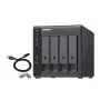 4-bay QNAP TR-004 - 2.5/3.5 inch - Serial ATA II - 0,1,5,10,JBOD - 3.2 Gen 1 (3.1 Gen 1) - USB Type-C behuizing