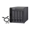 4-bay QNAP TR-004 - 2.5/3.5 inch - Serial ATA II - 0,1,5,10,JBOD - 3.2 Gen 1 (3.1 Gen 1) - USB Type-C behuizing