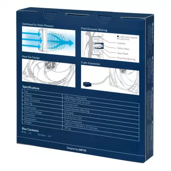 ARCTIC P14 – drukgeoptimaliseerde 140 mm ventilator
