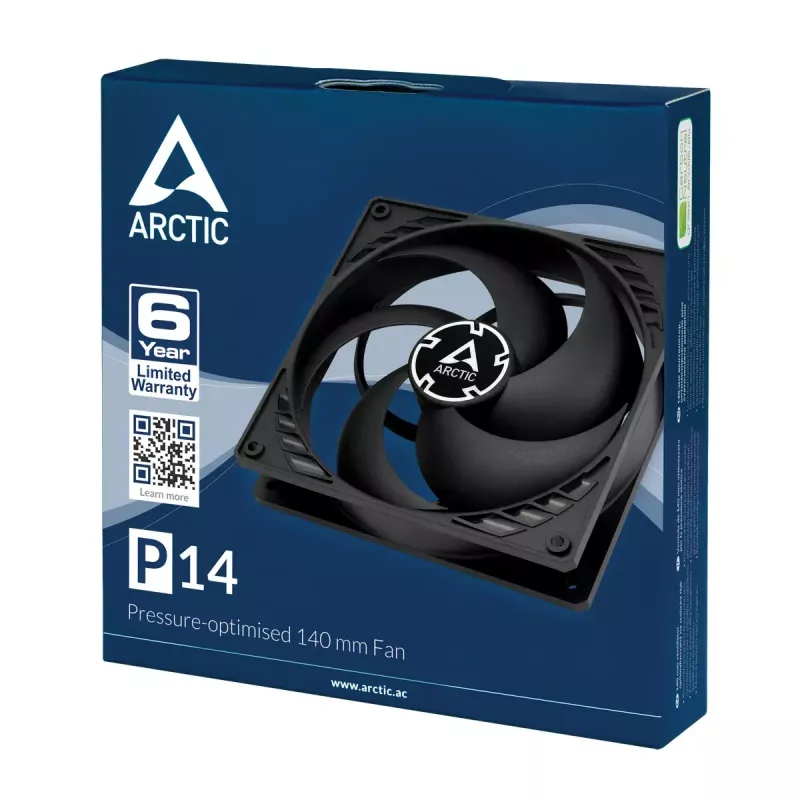 ARCTIC P14 – drukgeoptimaliseerde 140 mm ventilator