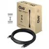 Club 3D CAC-1061 DisplayPort 1.4 HBR3-kabel, 8K 60 Hz, 32,4 Gbps, DSC 1.2, VESA-gecertificeerd, met vergrendeling, M/M, 5 m, zwart