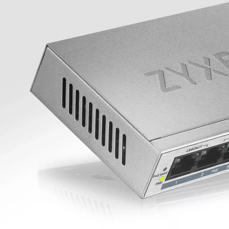Zyxel GS1005HP Unmanaged Gigabit Ethernet (10/100/1000) Power over Ethernet (PoE) zilver