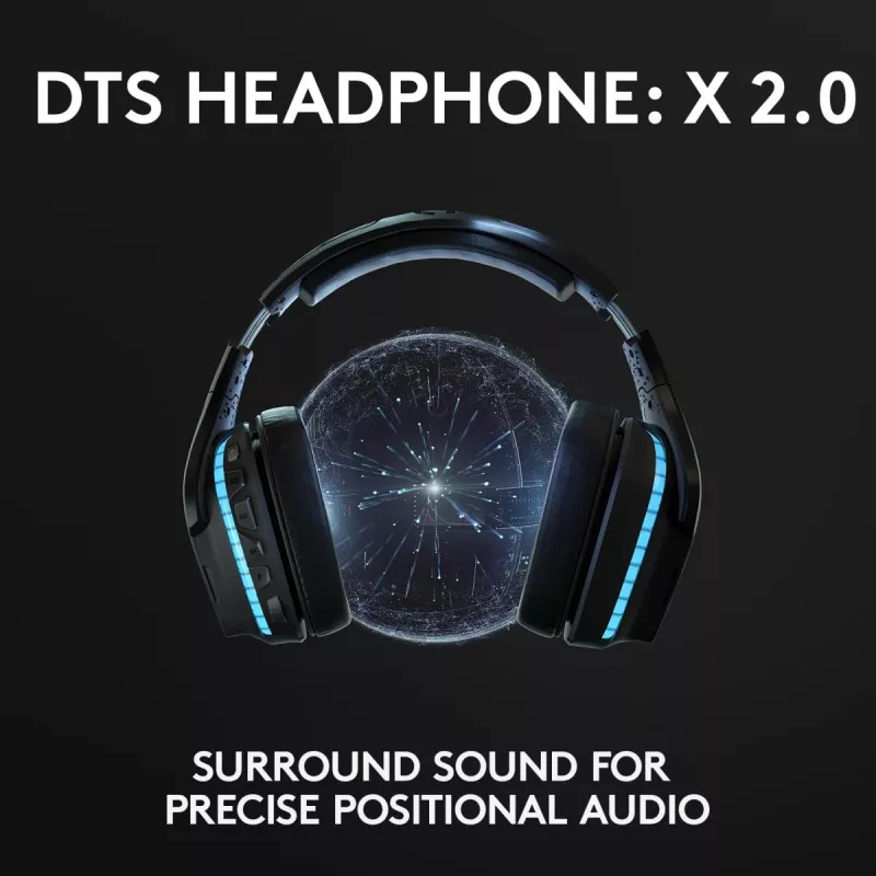 LOGITECH G935 draadloze 7.1 Surround Sound Lightsync gaming-headset – 2,4 GHz