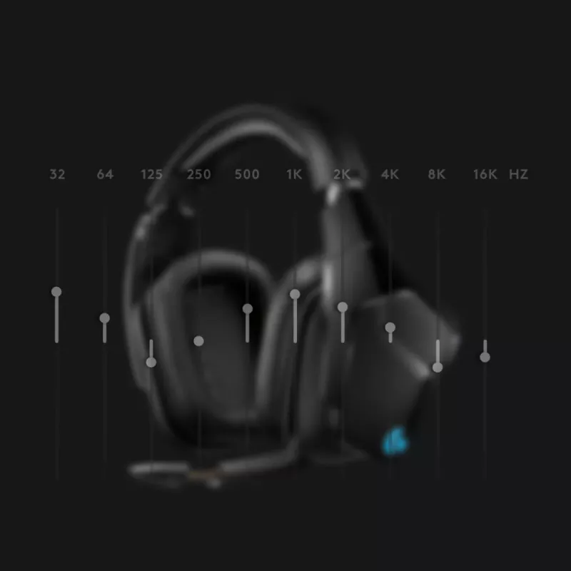 LOGITECH G935 draadloze 7.1 Surround Sound Lightsync gaming-headset – 2,4 GHz