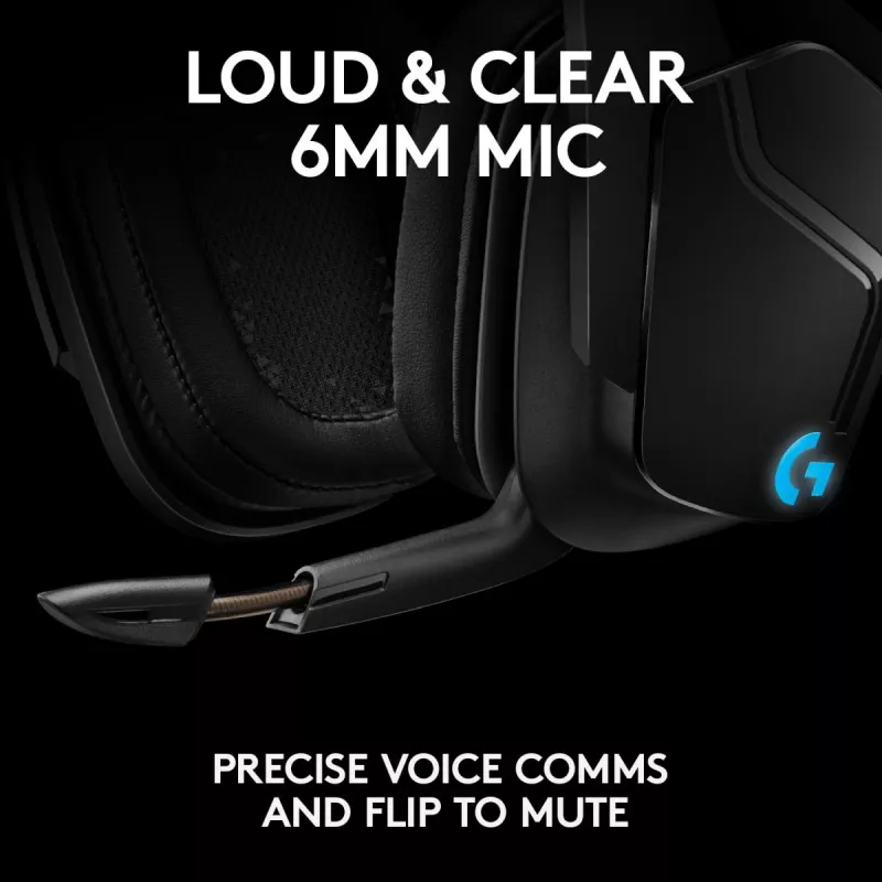 LOGITECH G935 draadloze 7.1 Surround Sound Lightsync gaming-headset – 2,4 GHz