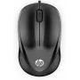 HP kabelmuis 1000, voor beide handen, USB Type-A, 1200 DPI, zwart