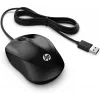HP kabelmuis 1000, voor beide handen, USB Type-A, 1200 DPI, zwart