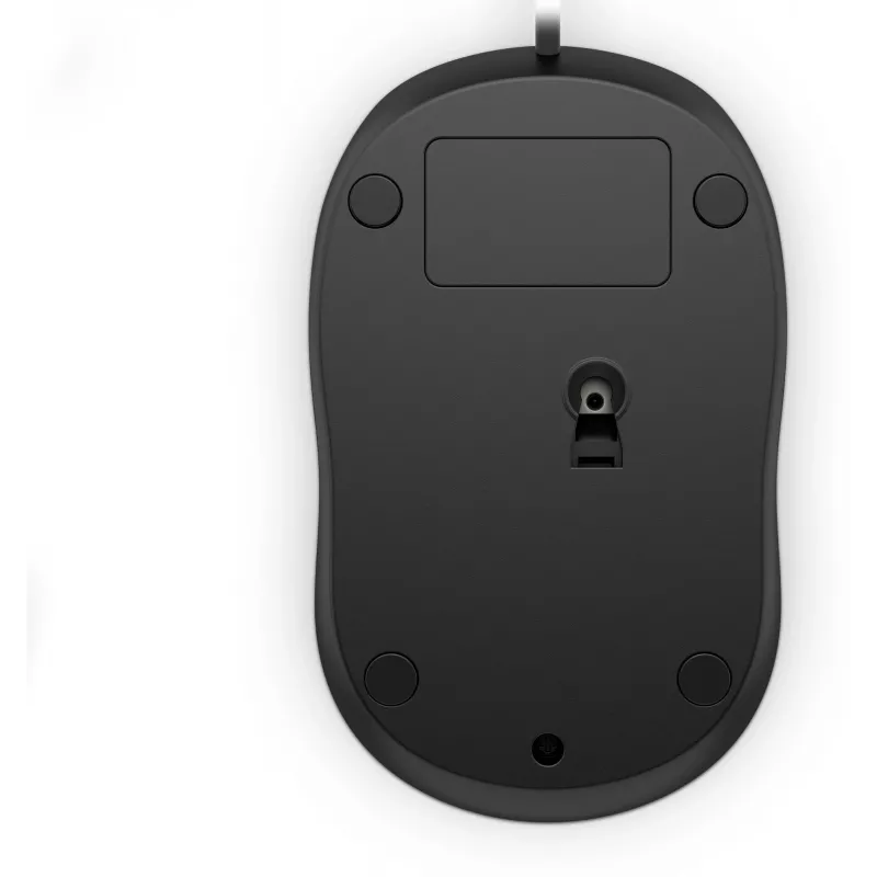 HP kabelmuis 1000, voor beide handen, USB Type-A, 1200 DPI, zwart