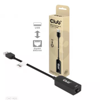 CLUB3D USB 3.2 Gen1 Type-A naar RJ45 2.5Gbps adapter