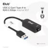 CLUB3D USB 3.2 Gen1 Type-A naar RJ45 2.5Gbps adapter