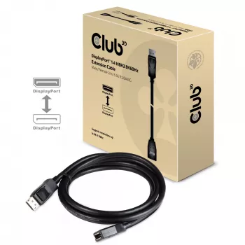 CLUB3D DisplayPort 1.4 HBR3 verlengkabel 8K60Hz M/F 2m