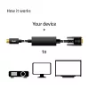 USB Type-C naar VGA actieve kabel M/M CLUB3D CAC-1512 5m