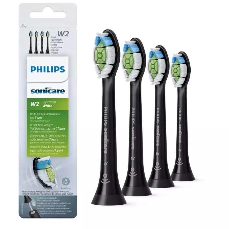 Philips W Optimal White HX6064/11 4-pack sonische tandenborstelkoppen
