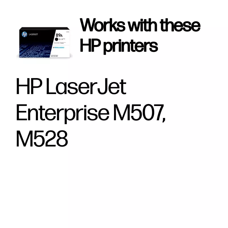 HP 89A Originele LaserJet tonercartridge, Zwart