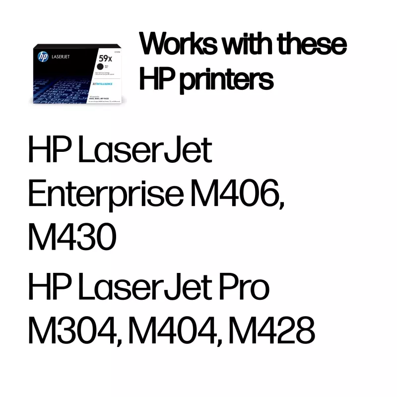 Tonerpatroon HP 59X High Yield CF259X 10000 pagina's Zwart
