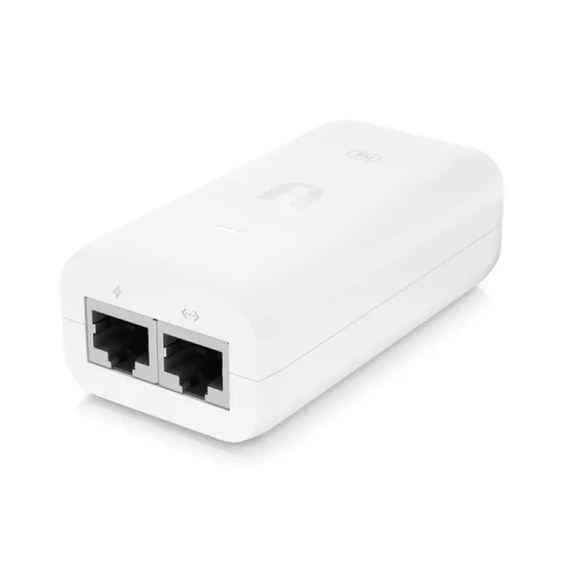 Ubiquiti U-POE-AF PoE-injector, 802.3af, 48 V, 15 W, Gigabit Ethernet, wit