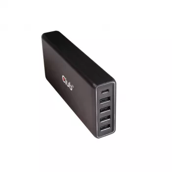 CLUB3D USB Type-A en C Power Charger, 5 poorten tot 111 W