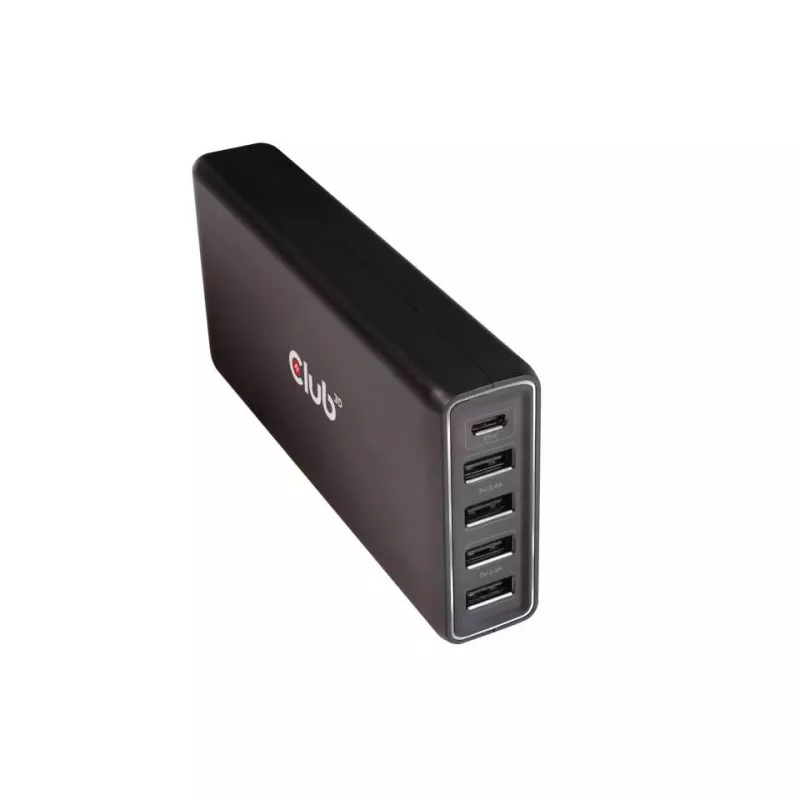 CLUB3D USB Type-A en C Power Charger, 5 poorten tot 111 W