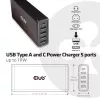 CLUB3D USB Type-A en C Power Charger, 5 poorten tot 111 W
