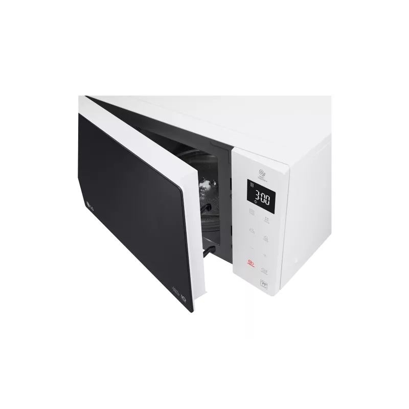 LG MS 23 NECBW zwart, wit solo-magnetron boven het fornuis 23 L 1000 W
