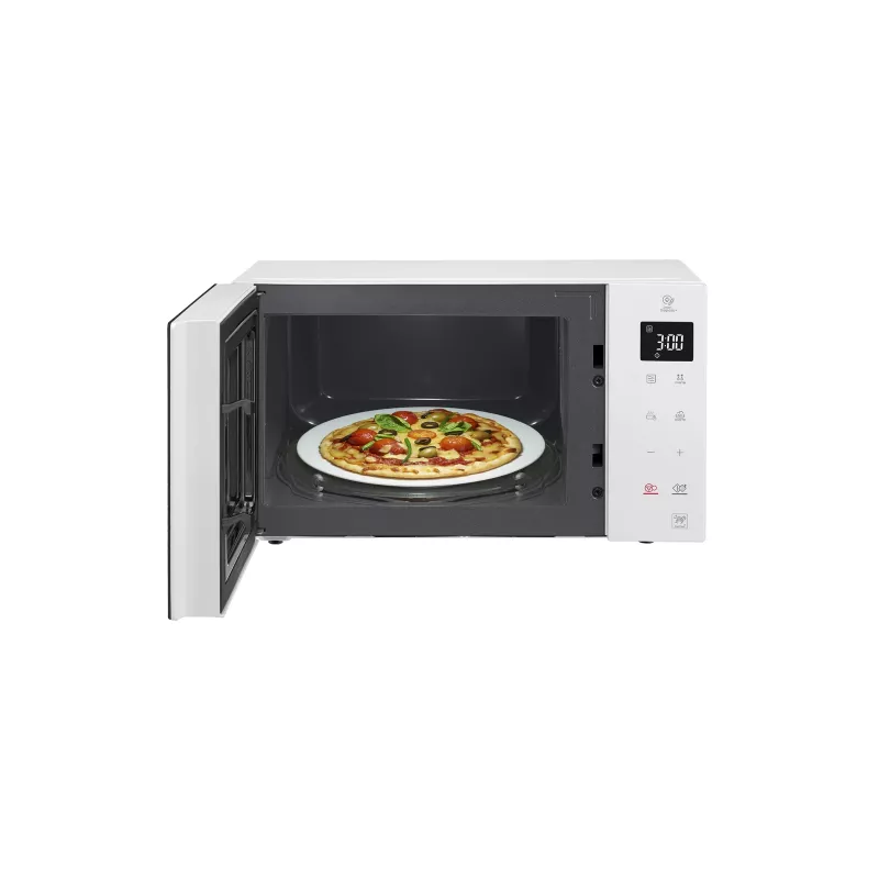 LG MS 23 NECBW zwart, wit solo-magnetron boven het fornuis 23 L 1000 W