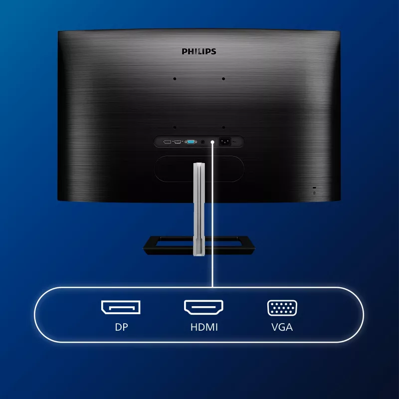 Philips E Line 322E1C/00 computermonitor 80 cm (31,5 inch) 1920 x 1080 pixel Full HD LCD zwart