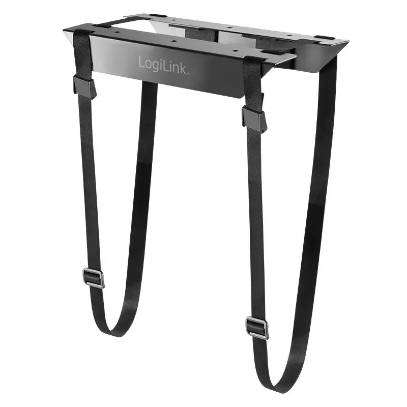 CPU-houder LOGILINK EO0009 — verstelbare stalen desktoptower-houder, zwart, RoHS