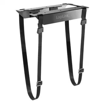 CPU-houder LOGILINK EO0009 — verstelbare stalen desktoptower-houder, zwart, RoHS
