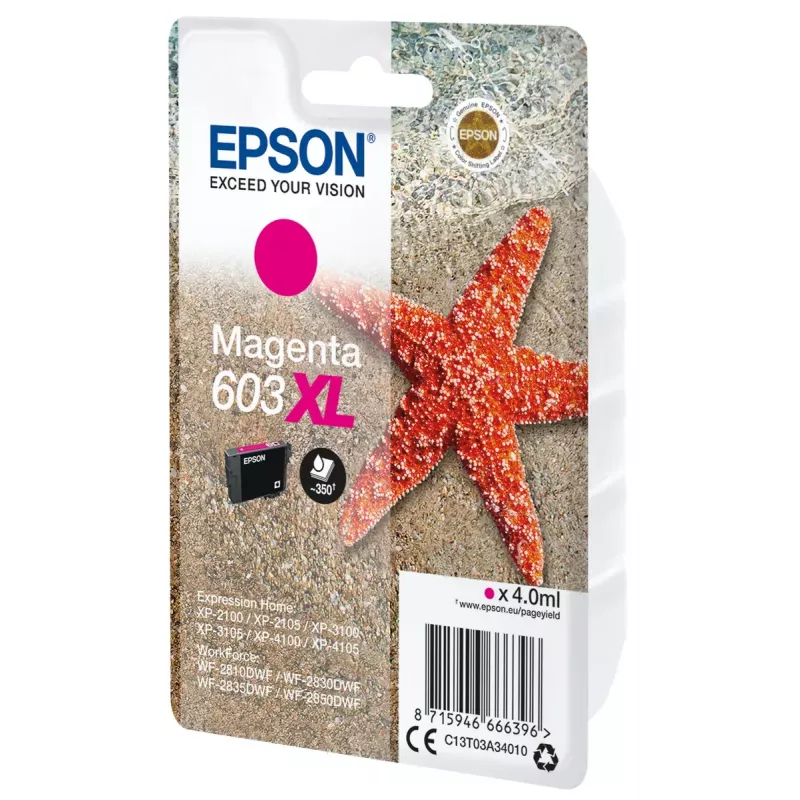 Epson C13T03A34010 inktpatroon 1 st. origineel hoge capaciteit (XL) magenta