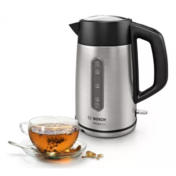 Bosch TWK4P440 waterkoker 1,7 L 2400 W zwart, roestvrij staal