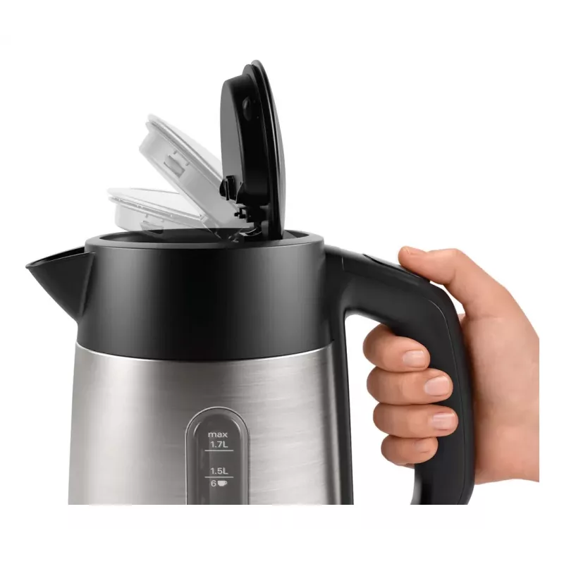 Bosch TWK4P440 waterkoker 1,7 L 2400 W zwart, roestvrij staal