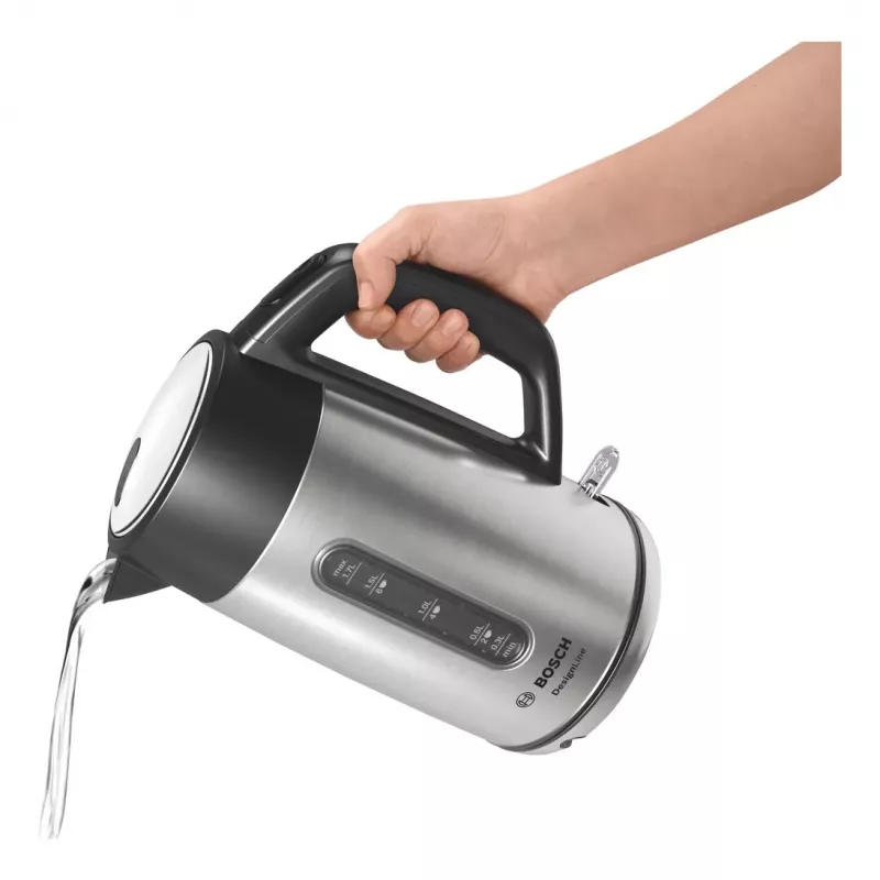 Bosch TWK4P440 waterkoker 1,7 L 2400 W zwart, roestvrij staal