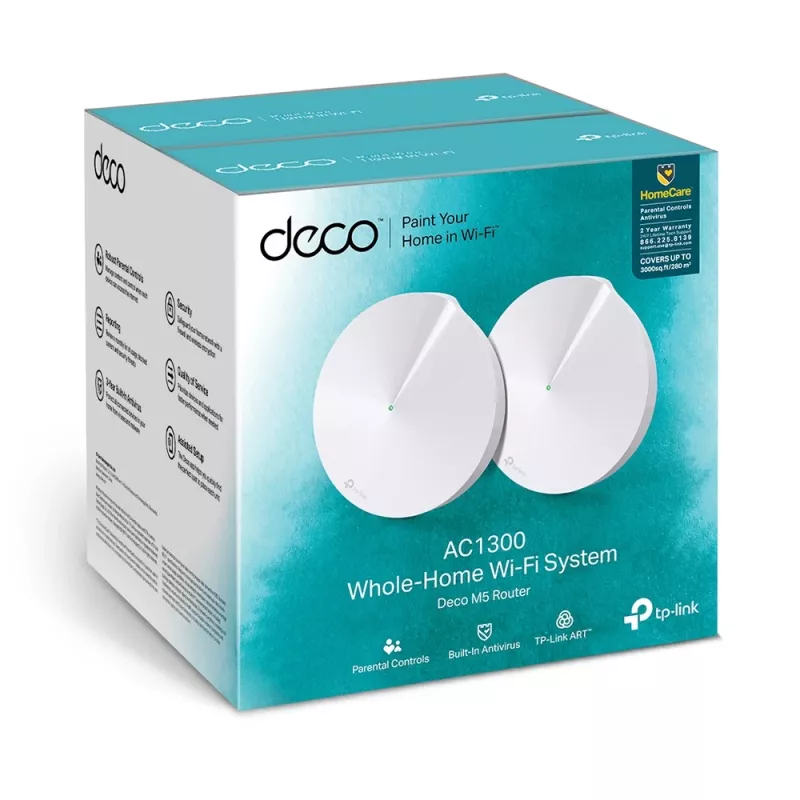 TP-Link AC1300 Deco Whole Home Mesh Wi-Fi-systeem, 2-pack