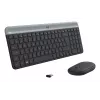 LOGITECH Slim draadloze toetsenbord- en muiscombinatie Mk470 - Graphite Qwerty Dansk/ Norsk/ Svenska