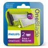 Scheermesje Philips Norelco OneBlade QP620/50 vervangmesjes, zwart, 2-pack