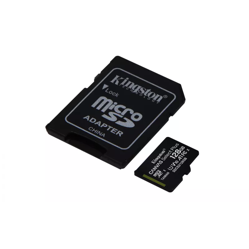 Flashgeheugen Kingston Technology 128GB microSDXC UHS-I Canvas Select Plus 100R A1 C10
