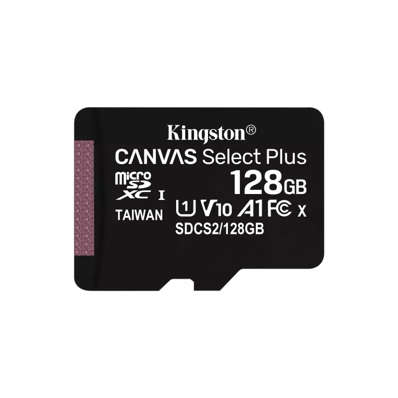 Flashgeheugen Kingston Technology 128GB microSDXC UHS-I Canvas Select Plus 100R A1 C10