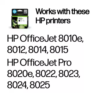 HP 912XL High Yield Zwart Originele Inktcartridge